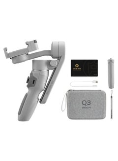 Zhiyun Zhiyun Smooth Q3 Combo, Handheld 3-Axis Smartphone Gimbal Stabilizer with Grip Tripod LED Fill Light Protective Case Foldable Phone for iPhone & Android  - Image 3