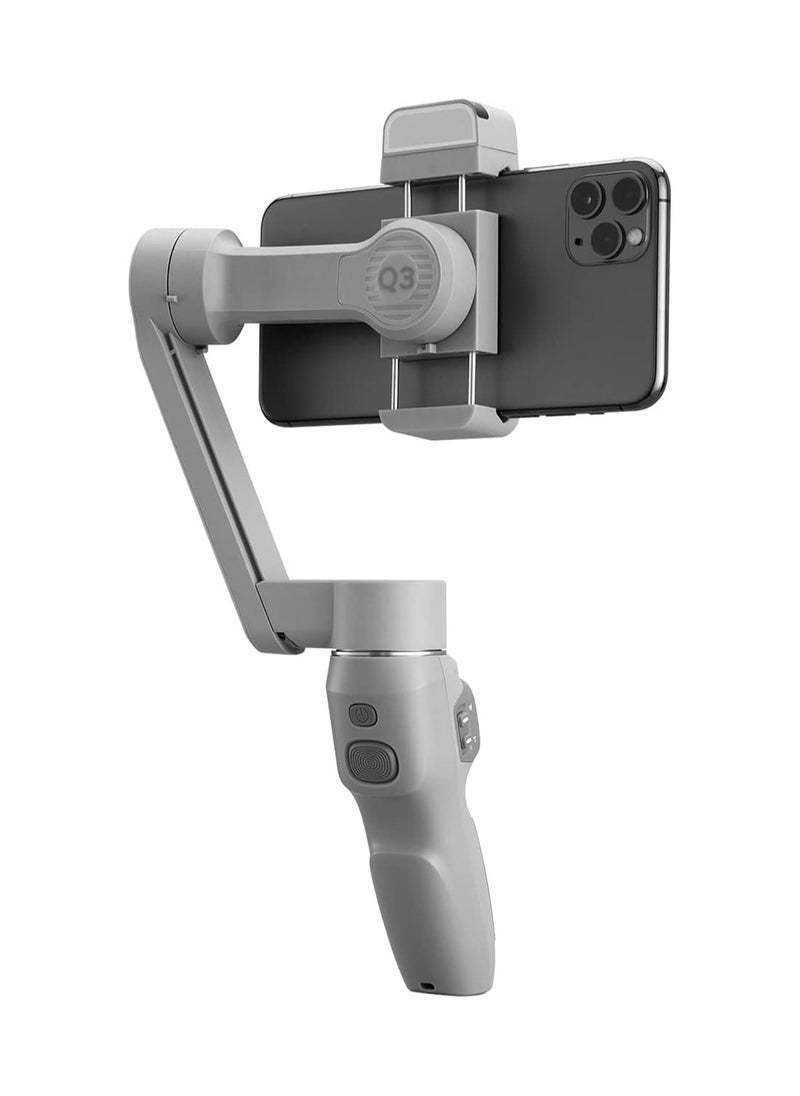 Zhiyun - Zhiyun Smooth Q3 Combo, Handheld 3-Axis Smartphone Gimbal Stabilizer with Grip Tripod LED Fill Light Protective Case Foldable Phone for iPhone & Android - Image 1
