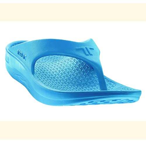 TELIC Unisex Energy Flip Flop-Pillow-Soft, Supportive, Lightweight, Waterproof-Perfect for Beach & Pool, Pacific Blue, 6 US Men - Image 2