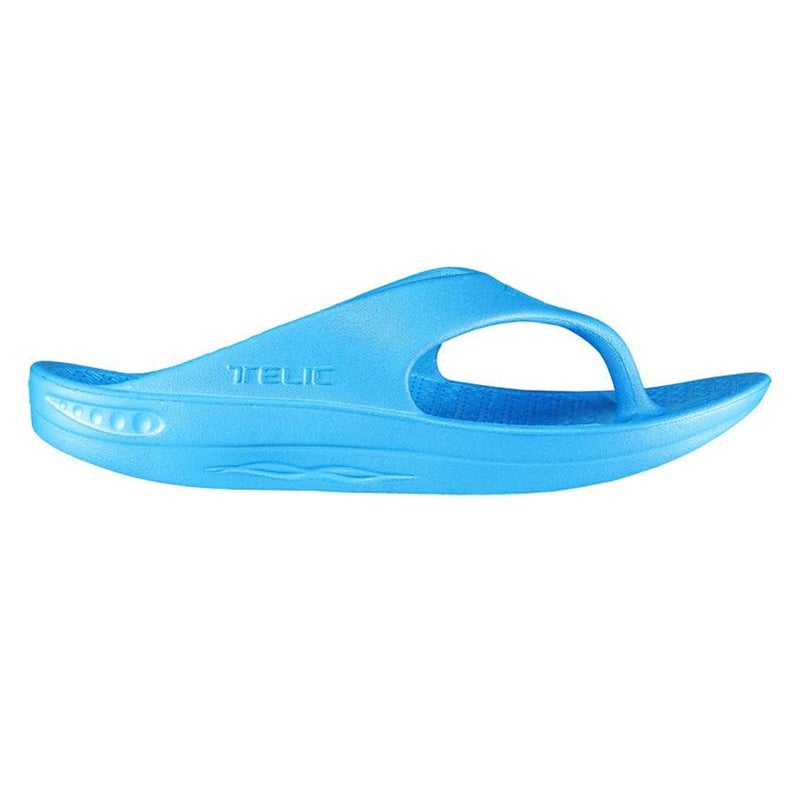 TELIC Unisex Energy Flip Flop-Pillow-Soft, Supportive, Lightweight, Waterproof-Perfect for Beach & Pool, Pacific Blue, 6 US Men - Image 4