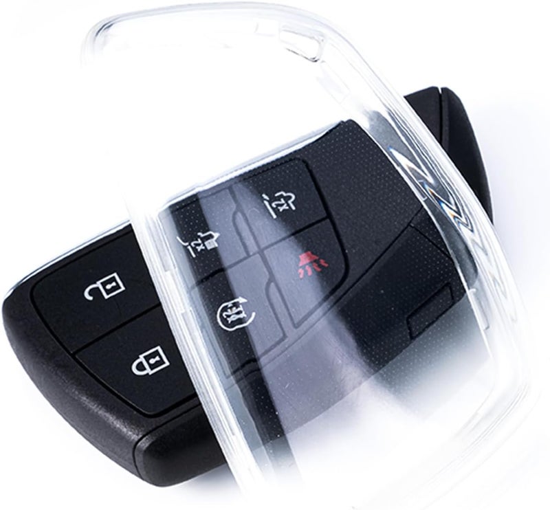 Flensent Clear TPU Key Fob Cover for Chevy and GMC - Image 1