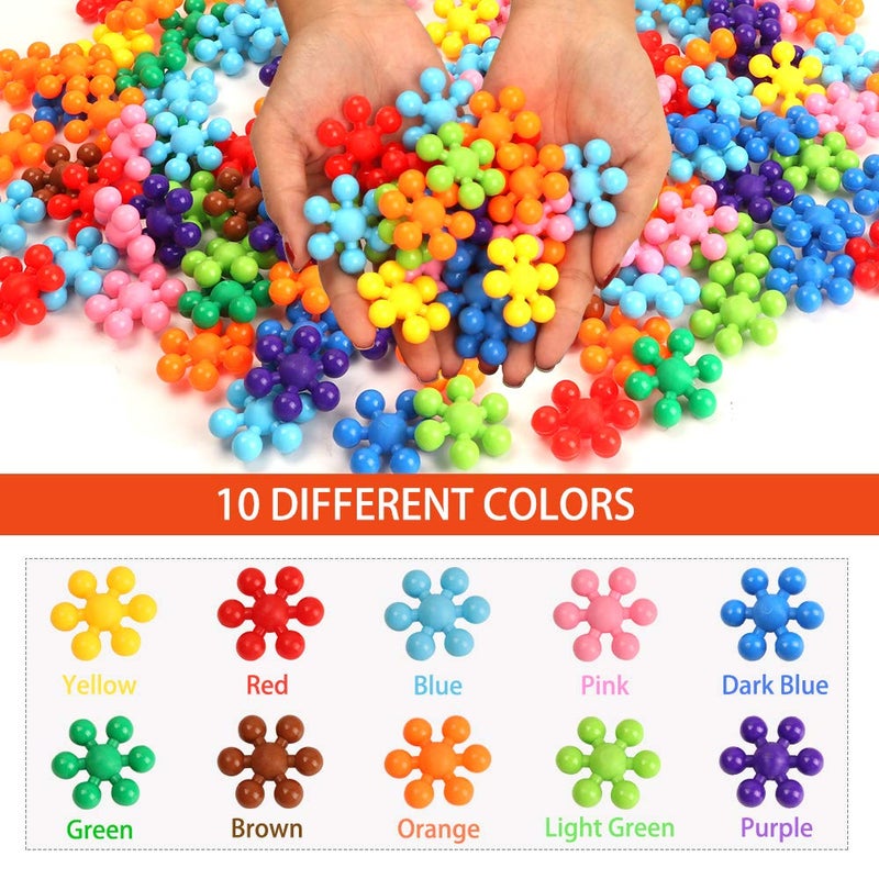 Winlip 330 pcs Building Blocks Educational Building Toys Stem Toys Building Discs Sets Interlocking Solid Plastic for Preschool Toddlers Girls and Boys by Winlip - Image 3