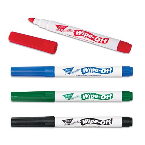 Trend Enterprises 4-Pack Standard Colors Wipe-Off® Markers - Image 2