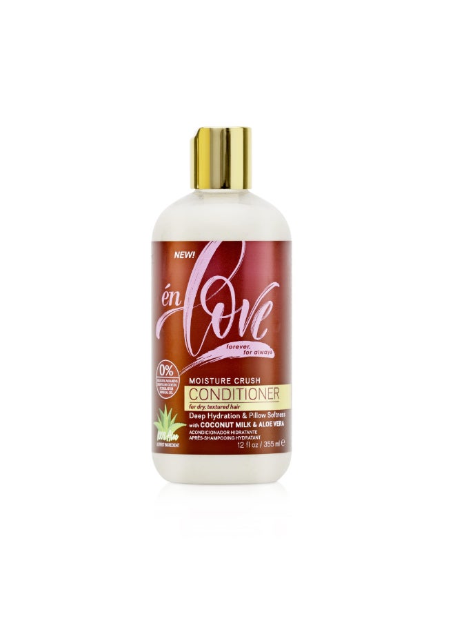 én Love n Love Moisture Crush Conditioner with Coconut Milk Aloe Vera for Deep Hydration Smoothness Shine Paraben Mineral Oil SulfatesFree 12 fl oz - Image 3