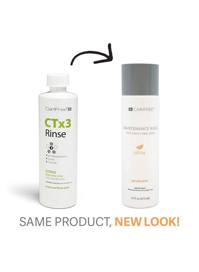CariFree Maintenance Rinse (Citrus): Fluoride Mouthwash | Dentist Recommended Anti-Cavity Rinse | Xylitol | Neutralizes pH | Freshen Breath | Cavity Prevention | Alcohol Free - Image 3