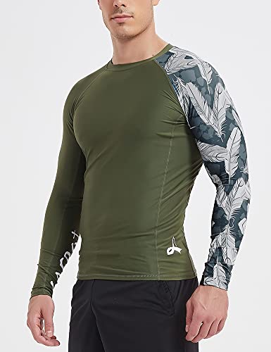 LAFROI Men's Long Sleeve UPF 50+ Baselayer Skins Performance Fit Compression Rash Guard-CLYYB Asym Leisure Size LG - Image 5