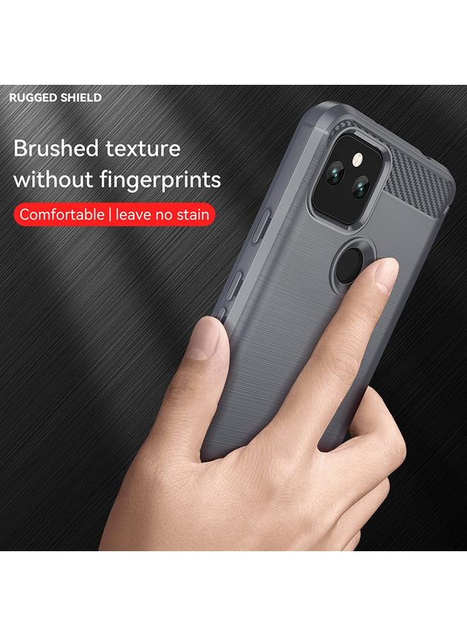 اس-توب جراب لهاتف Google Pixel 5a مصنوع من ألياف الكربون TPU بملمس ناعم - Image 5