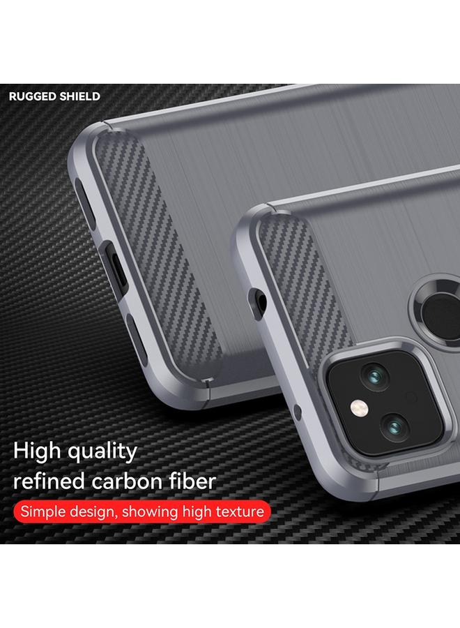 اس-توب جراب لهاتف Google Pixel 5a مصنوع من ألياف الكربون TPU بملمس ناعم - Image 4