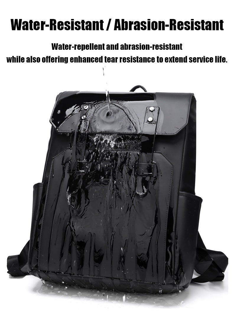 BiuTFon Waterproof Travel Backpack, Stylish Anti-theft Backpack, Waterproof and Durable Laptop Backpack for 16" Laptop Waterproof Side Pocket, Innovative Nylon Drawstring Pocket Bag for Office Casual College - Image 3