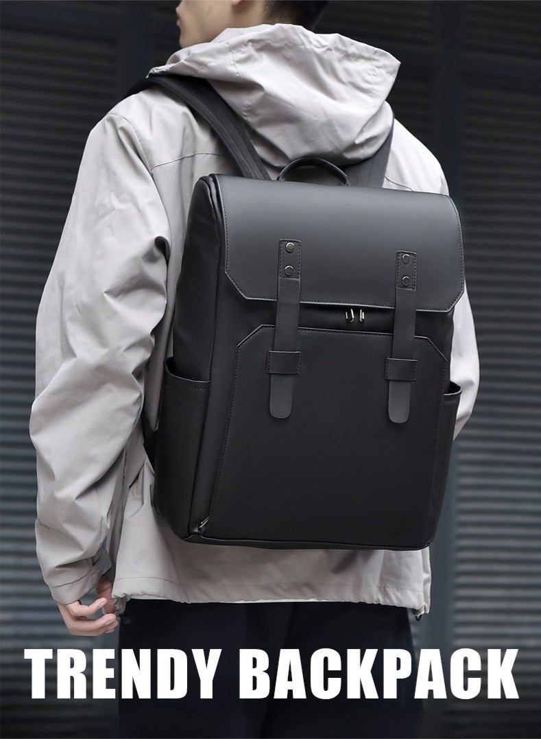 BiuTFon Waterproof Travel Backpack, Stylish Anti-theft Backpack, Waterproof and Durable Laptop Backpack for 16" Laptop Waterproof Side Pocket, Innovative Nylon Drawstring Pocket Bag for Office Casual College - Image 2