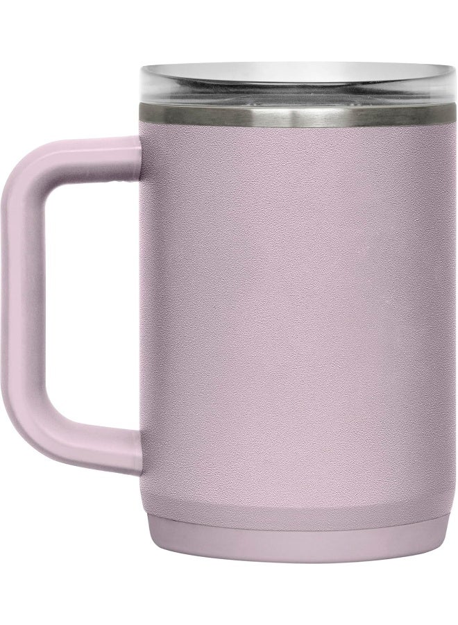 CAMELBAK كوب كاملباك ثرايف المقاوم للتسرب سعة 16 أونصة، فولاذ مقاوم للصدأ معزول - للسفر، القهوة، الشاي، المشروبات الساخنة - مقاوم للتسرب - متوافق مع حوامل الأكواب، سماء بنفسجية - Image 3