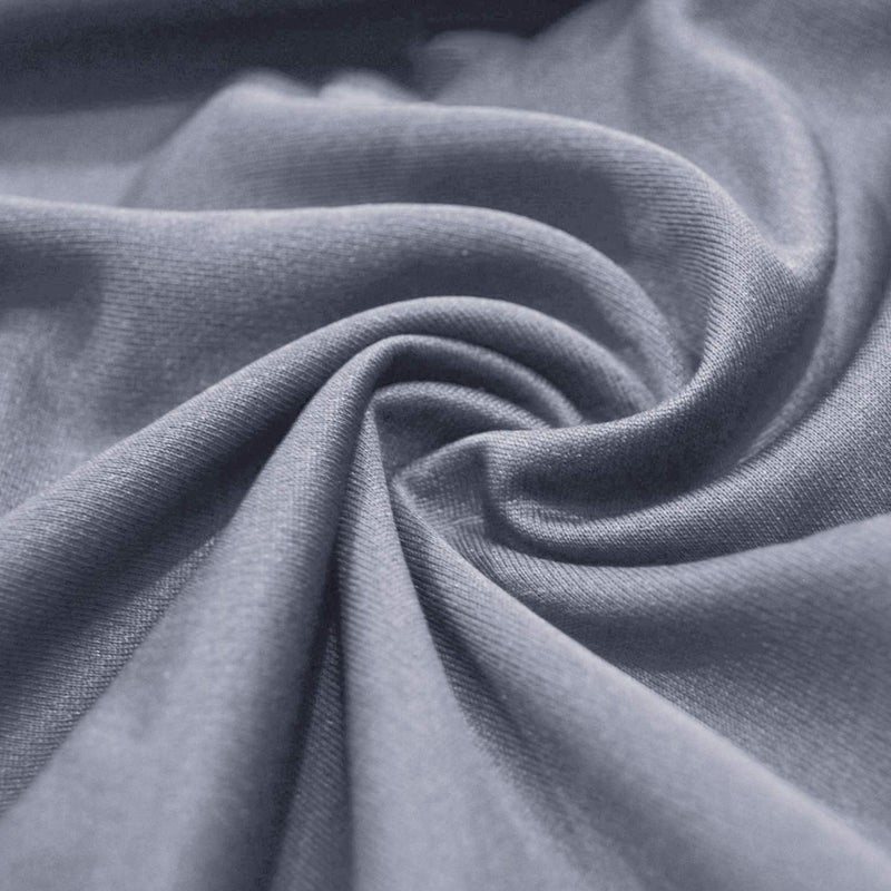 Biloban Crib Sheets Fitted for Boys, 2 Pack Crib Sheet Fits for Standard Crib Mattress, Neutral Toddler Bed Sheets Girl, Grey & Navy, 52â€X 28â€ - Image 5