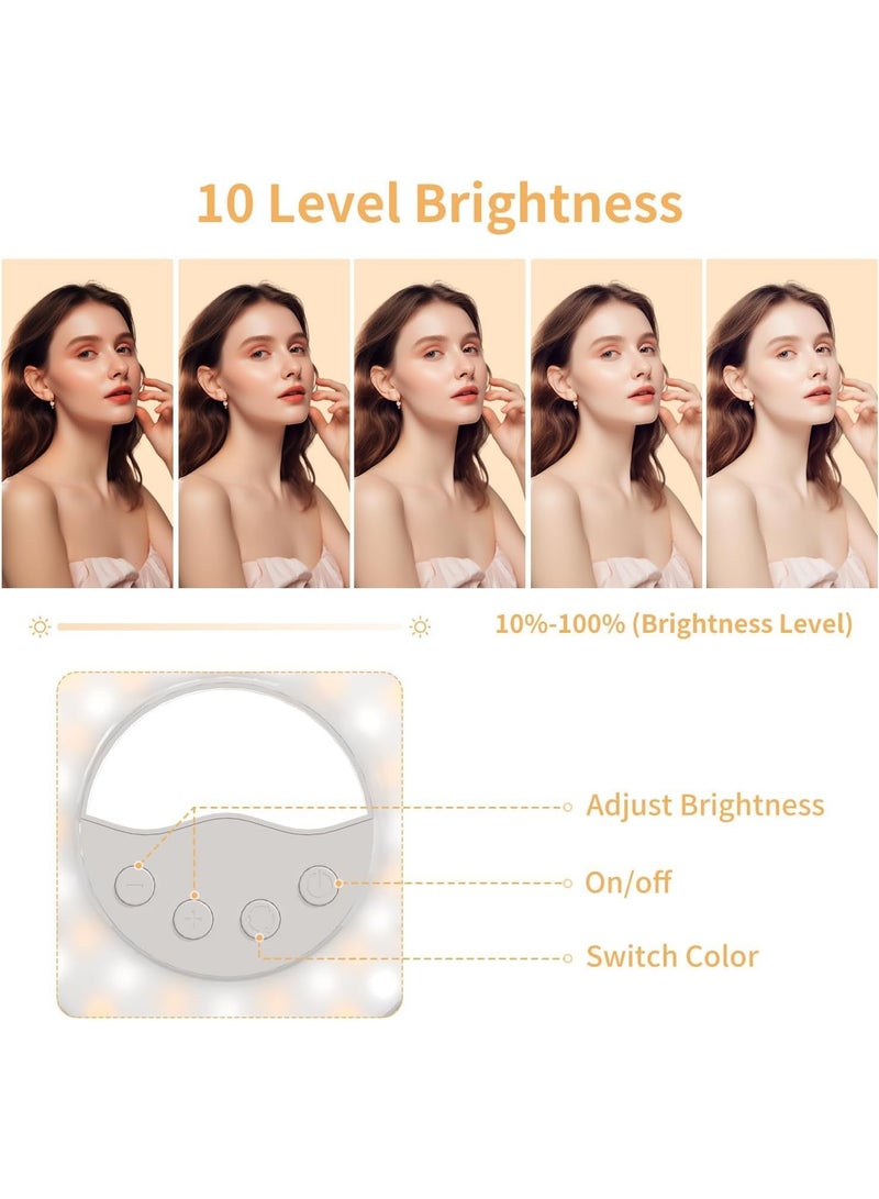 olayks Magnetic Selfie Fill Light With Stand, Clip-On Ring Photography Light, Portable, Rechargeable LED Ring Light, Suitable For Mobile Phones, Laptops, Tablets,Video,Lighting & Studio - Image 3