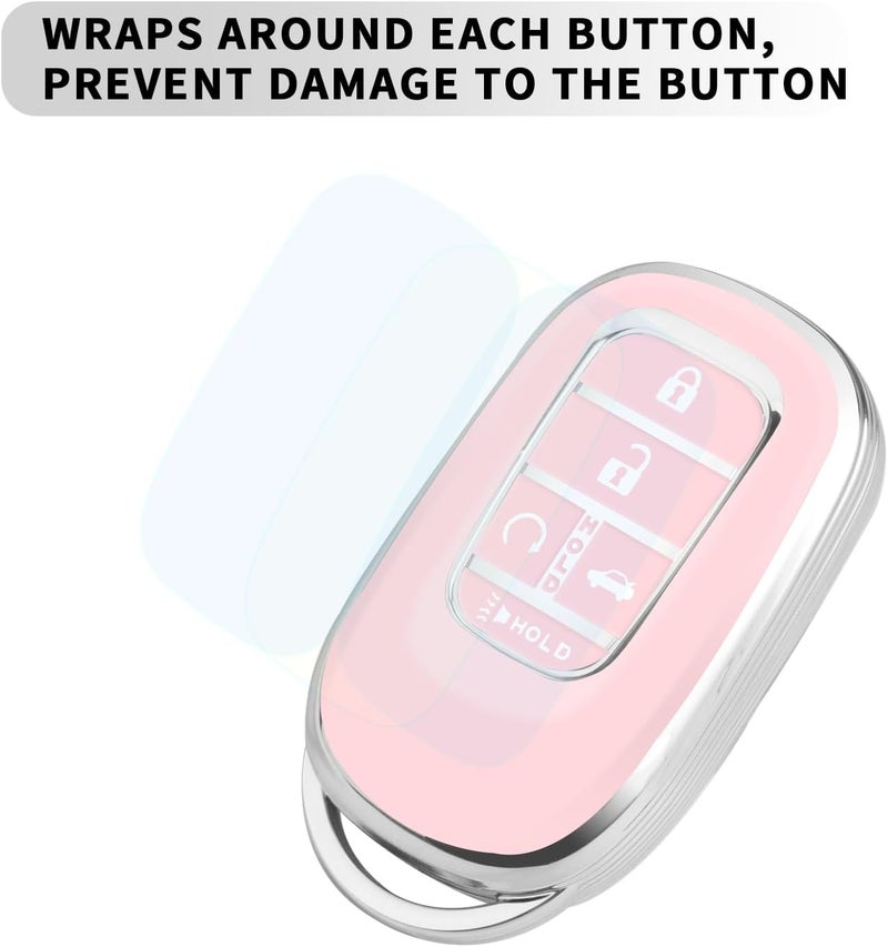 QBUC for Honda Key fob Cover with Keychain,Compatible with 2022 2023 2024 2025 Honda Accord Civic HRV CRV Pilot - Image 4
