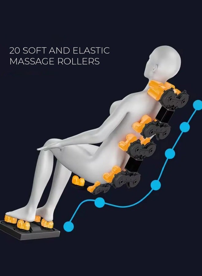 Zero Beyond Wellness ZERO HEALTHCARE Heal Master Massage Chair Full Body Massage with 20 Rollers, 48 Airbags, Heating Therapy, Zero Gravity, Adjustable Footrest, 5 Auto Programs & Premium Leather (Beige) - Image 5