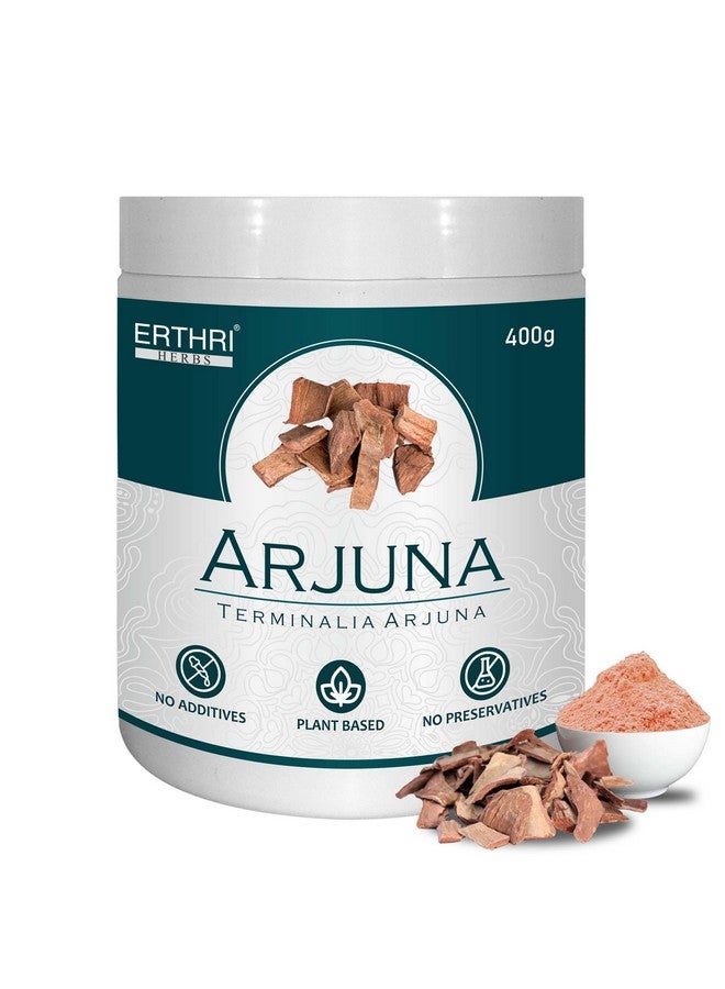 Erthri Pure Arjun Ki Chaal Powder 400g | Arjun Bark Powder | Terminalia Arjuna Powder for Heart Health - Image 1