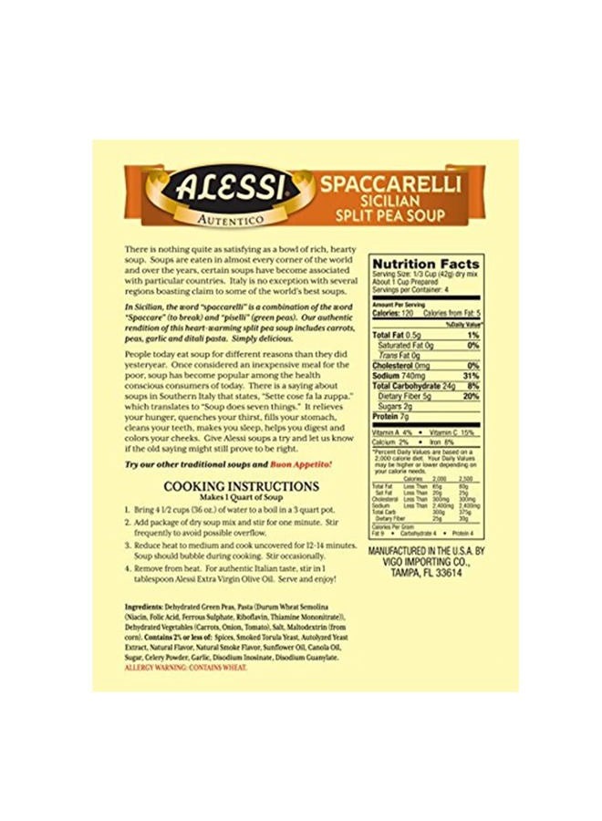 ALESSI Split Pea Soup, 6-Ounce Packages (Pack of 6) - Image 3