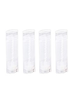 CTKcom CTKcom 100 Pcs Oval Lip Balm Tubes With Lids,Plastic Deodorant Lip Lipstick Balm Tubes,Empty Plastic Containers 5ml 5Gram,Chapstick Tubes100Pcs (Clear) 