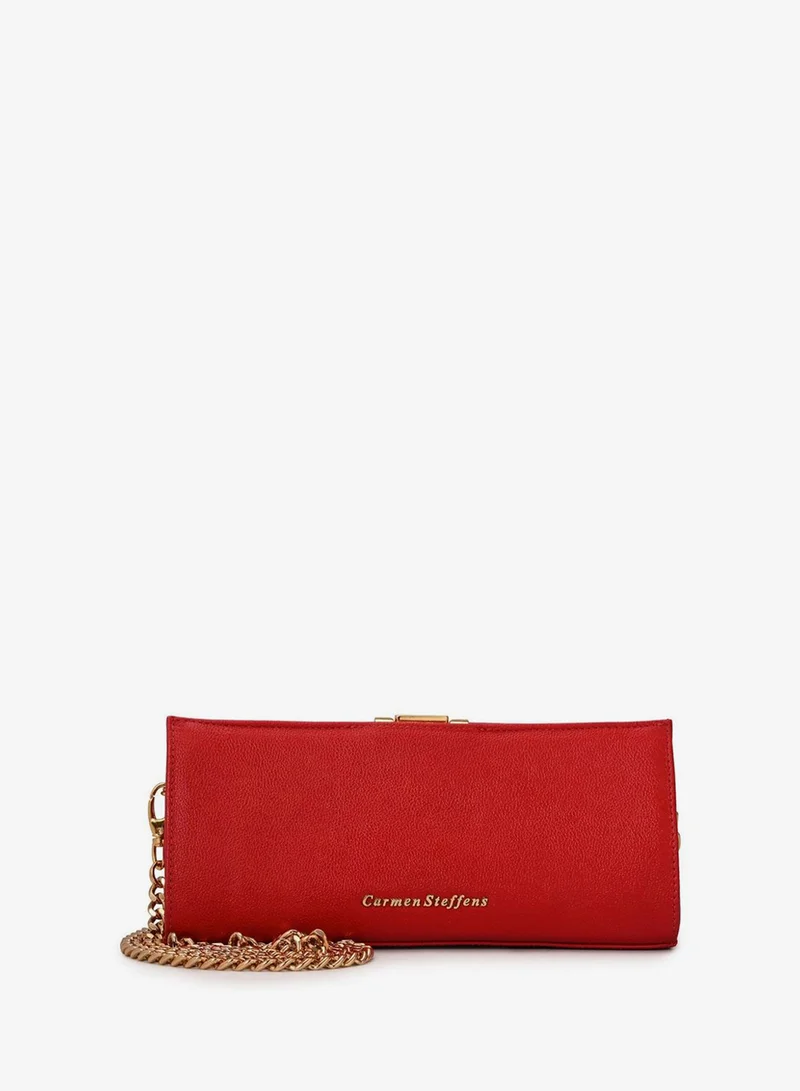 Carmen Steffens  Red Ruby Leather Crossbody Bag for Women | Best Price UAE