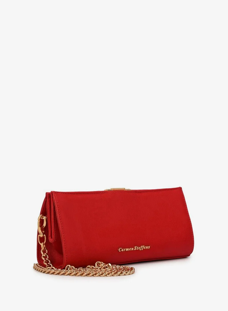 Red Ruby Leather Crossbody Bag