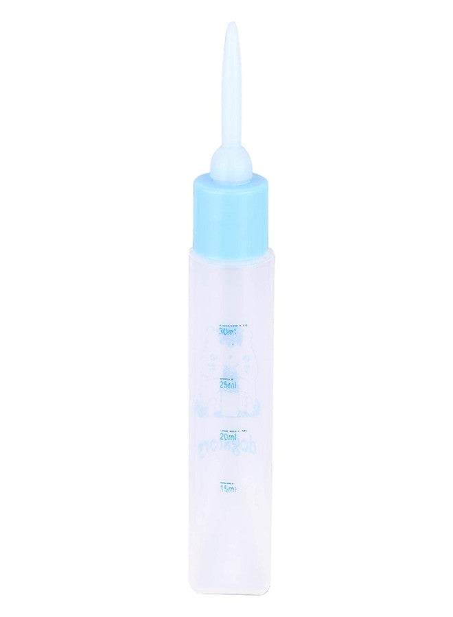 Jeanoko 2PCS 30ML Baby Bottle Feeder for Hamsters Super Small Hedgehog Squirrel Chinchilla Pet Newborn Hamster Nurser Puppy Kittens Nursing Feeding Water Milk(Heaven Blue) - Image 2
