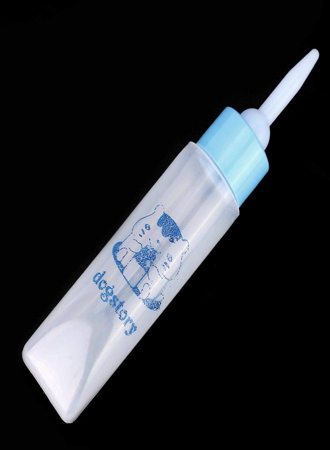 Jeanoko 2PCS 30ML Baby Bottle Feeder for Hamsters Super Small Hedgehog Squirrel Chinchilla Pet Newborn Hamster Nurser Puppy Kittens Nursing Feeding Water Milk(Heaven Blue) - Image 4