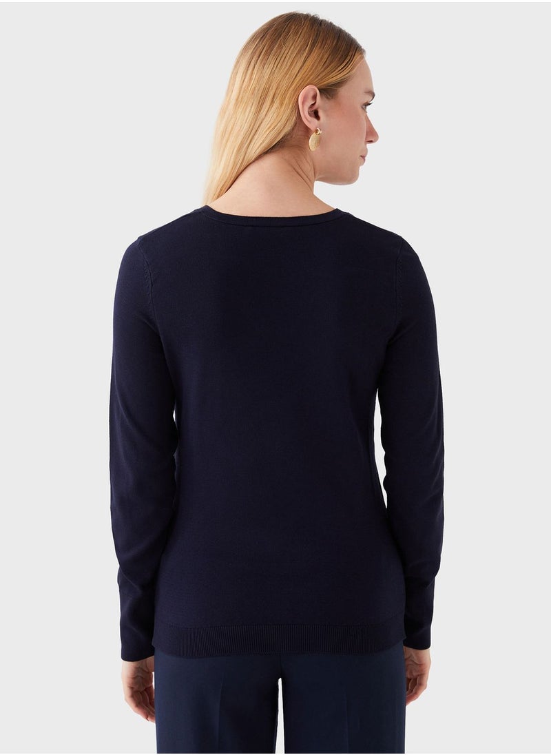 LC WAIKIKI - V-Neck Knitted Sweater - Image 1