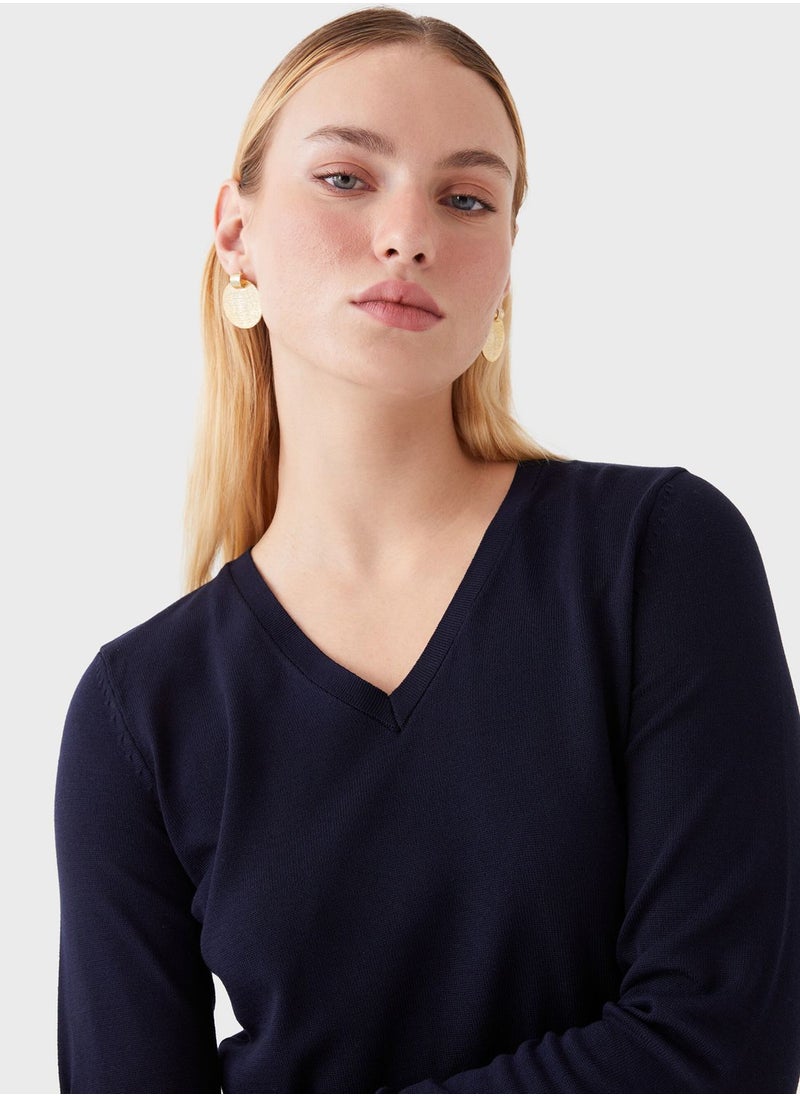 LC WAIKIKI - V-Neck Knitted Sweater - Image 1