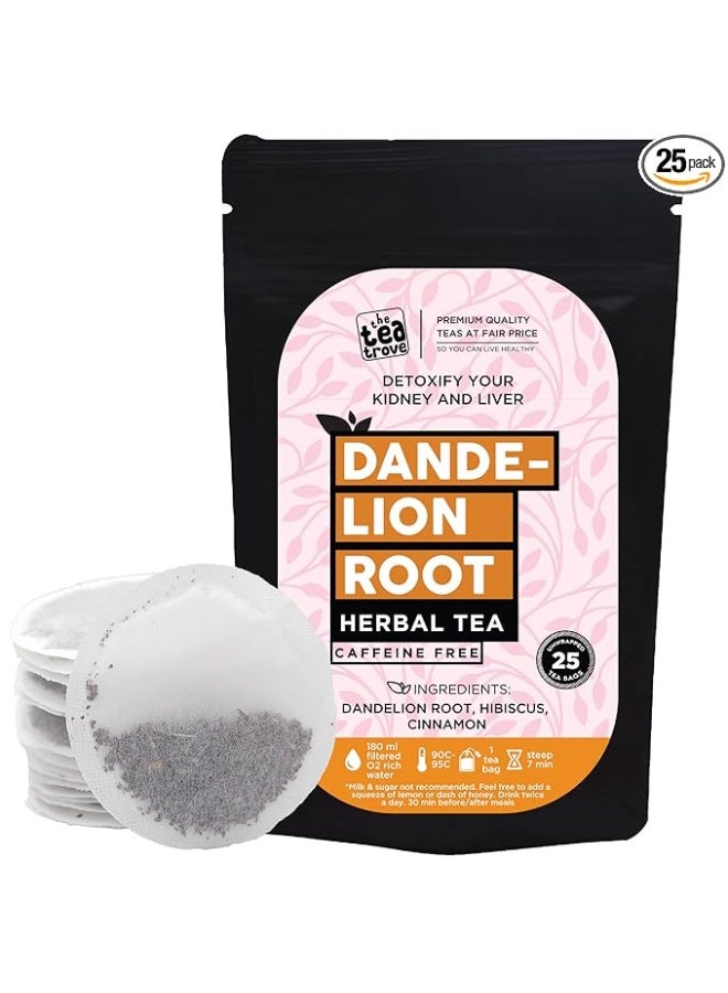 the tea trove Dandelion 25pcs Round tea bags pouch - Image 1