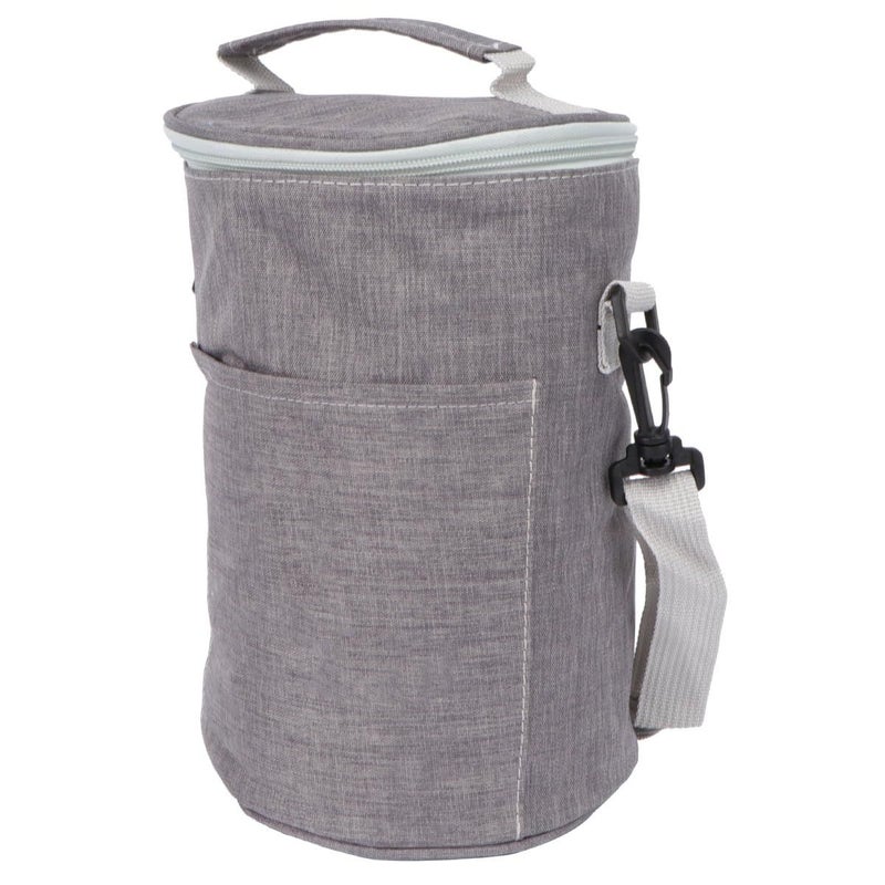 Insulated Lunch Bag Medium Round Thermal Food Pouch Leakproof Two Way Zipper Portable Storage Container - Image 2