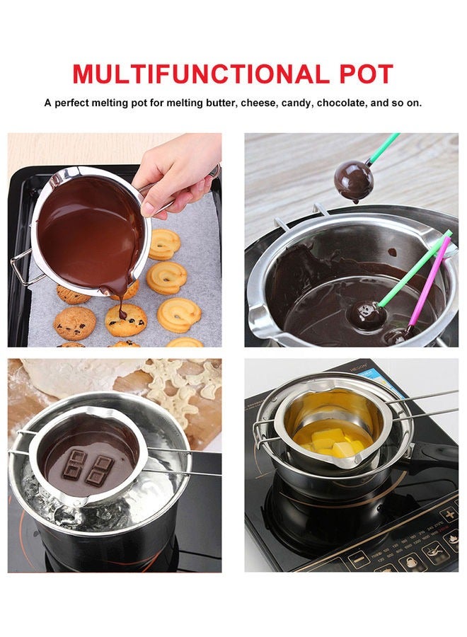 إسكدنيا 400ML Stainless Steel er Sugar Cheese Hot Chocolate Pots Double Boiler For Diy Candle Candy Cake Tools Stainless Steel Melting Pot - Image 3