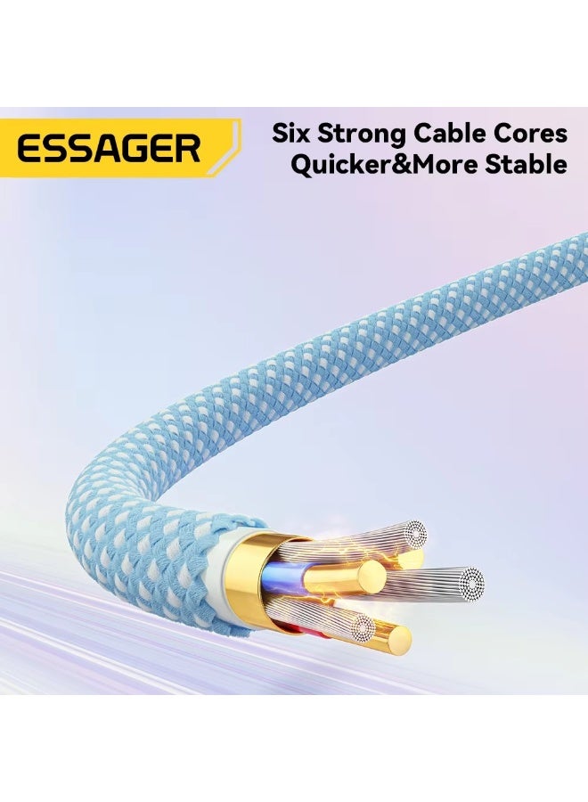 ايساجر كابل إيساجر متعدد الاستخدامات للشحن السريع ونقل البيانات – من نوع «يو إس بي – سي» إلى «لايتنينج» - Image 3