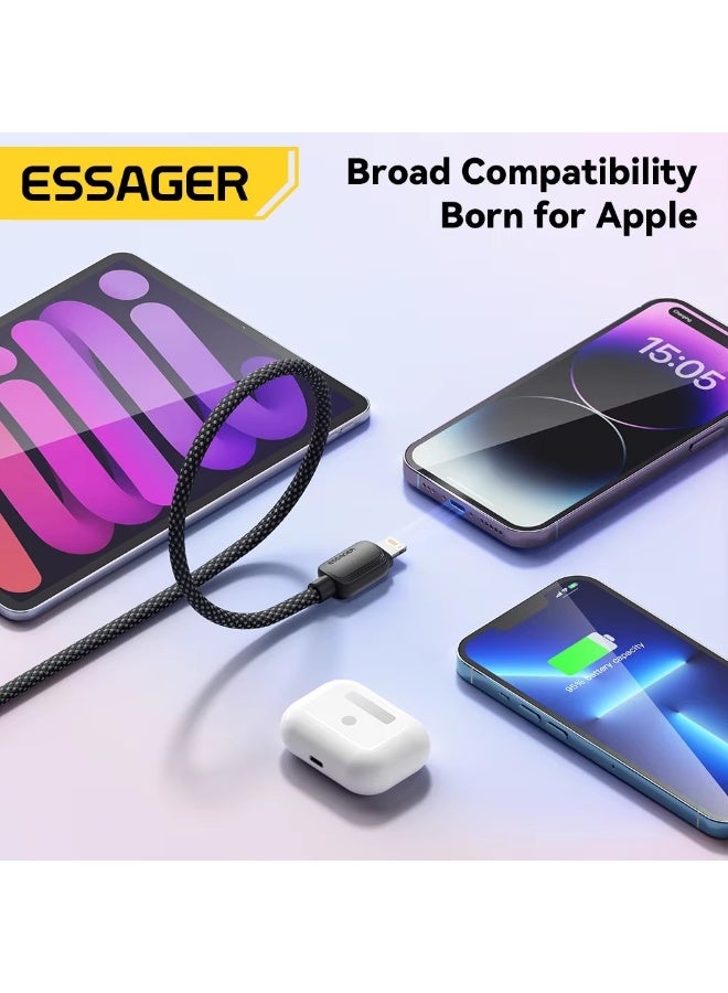 ايساجر كابل إيساجر متعدد الاستخدامات للشحن السريع ونقل البيانات – من نوع «يو إس بي – سي» إلى «لايتنينج» - Image 4