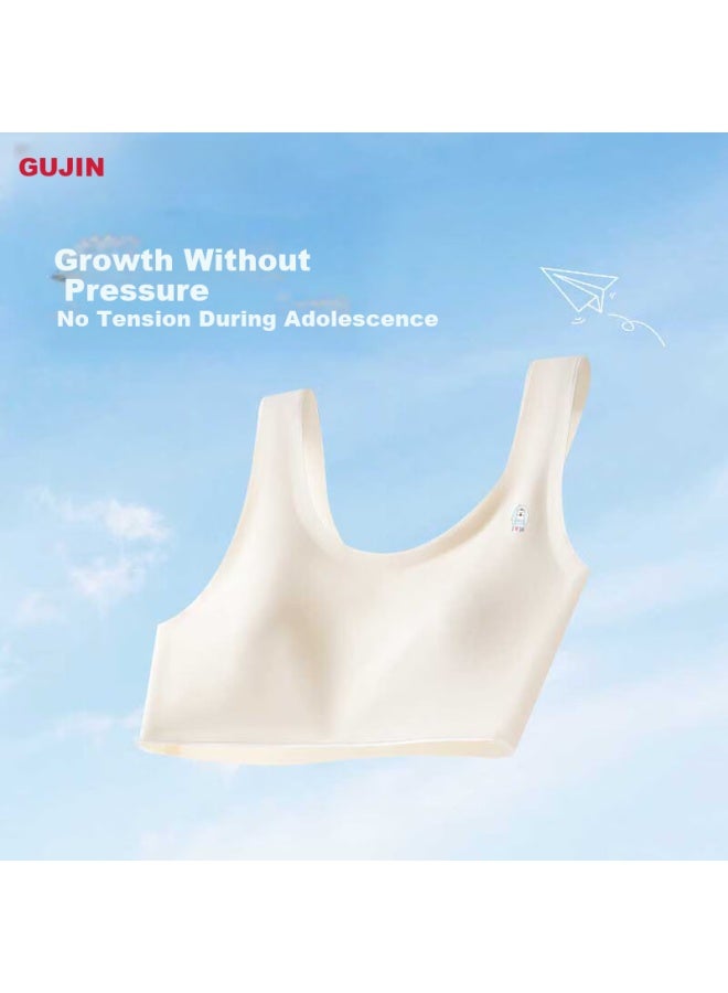 Gujin 2-pack Girls' Bras For Developmental Stage, Anti-shock Vest For Elementary And Middle School Girls Aged 8-13 - Image 4
