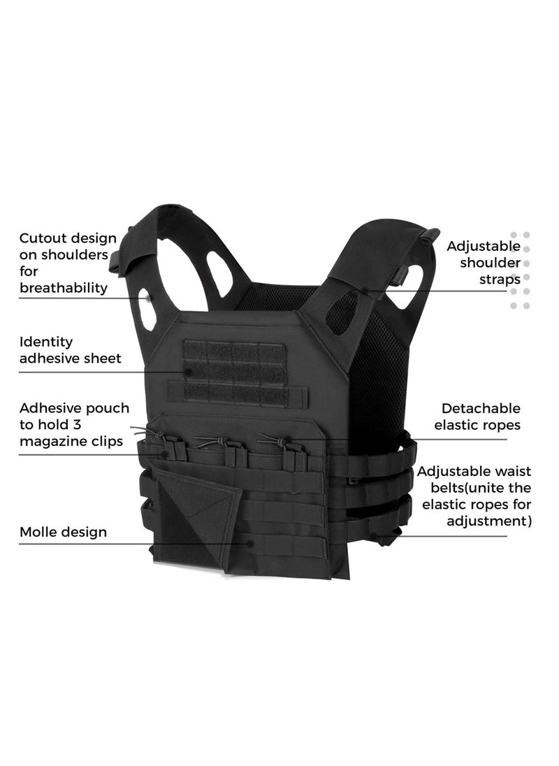 Generic Weighted Vest Adjustable Tactical Weight Vest for Men and Women Strength and Endurance Training Weighted Workout Vest for Fitness Workouts, Running  - Image 3
