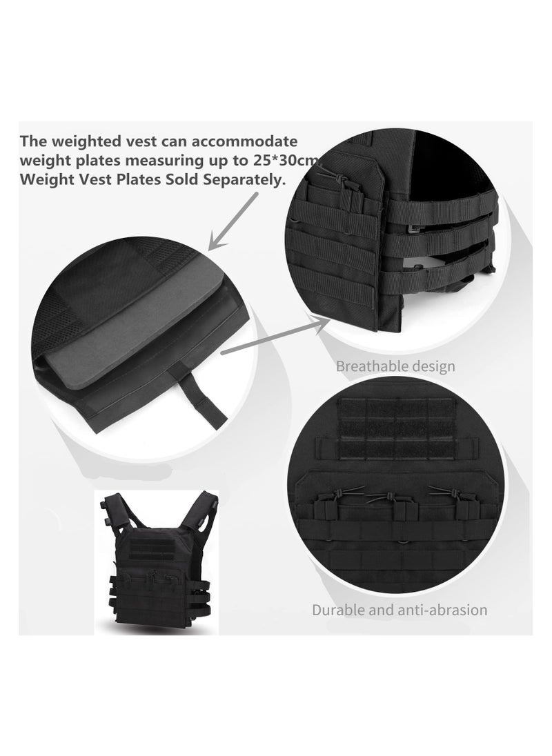 Generic Weighted Vest Adjustable Tactical Weight Vest for Men and Women Strength and Endurance Training Weighted Workout Vest for Fitness Workouts, Running  - Image 4