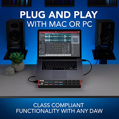 Akai Professional AKAI بروفيشنال LPD8 - وحدة تحكم MIDI عبر USB مع 8 وسادات طبول MPC RGB استجابية للماك والكمبيوتر، 8 مقابض قابلة للتعيين وبرمجيات إنتاج الموسيقى - Image 5