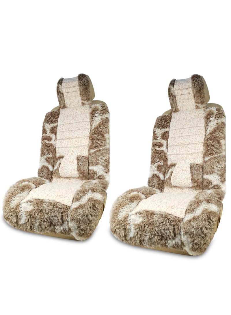 Agc Premium Universal Fit Plush Car Seat Covers Seat Cushion for Vehicle, Office, and Home Use – Soft Durable and Machine Washable – 2 Piece Set - Image 2