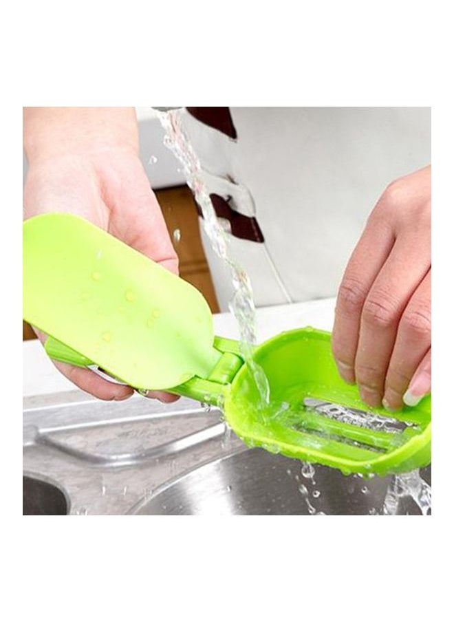 NIBEMINENT Fish Scale Scraper Brush with Lid Green  - Image 3
