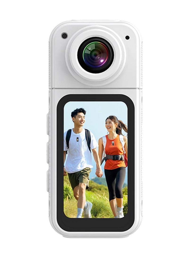BlueFire Mini Thumb Vlogging Camera with Magnetic Mount, 2.7K POV Video Recording, 1080P HD, 1.47” IPS Display, 170° Wide Angle, 180° Rotating Lens, Compact Pocket Wearable Camera with 350mAh Battery, Type-C Charging, Lightweight Body Cam for Travel, Motorcycle, Sports & Daily Life - Image 1