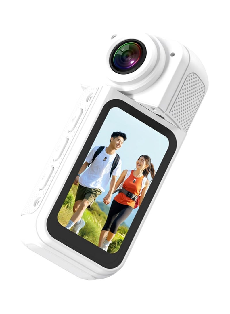 BlueFire Mini Thumb Vlogging Camera with Magnetic Mount, 2.7K POV Video Recording, 1080P HD, 1.47” IPS Display, 170° Wide Angle, 180° Rotating Lens, Compact Pocket Wearable Camera with 350mAh Battery, Type-C Charging, Lightweight Body Cam for Travel, Motorcycle, Sports & Daily Life - Image 3
