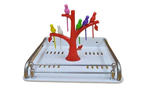SQUARO Acrylic Sheet Multi Purpose Setup Box Stand with Stainless Steel Pipe and Rods WiFi Router Shelf Wall Shelf Wall Mount - Image 5