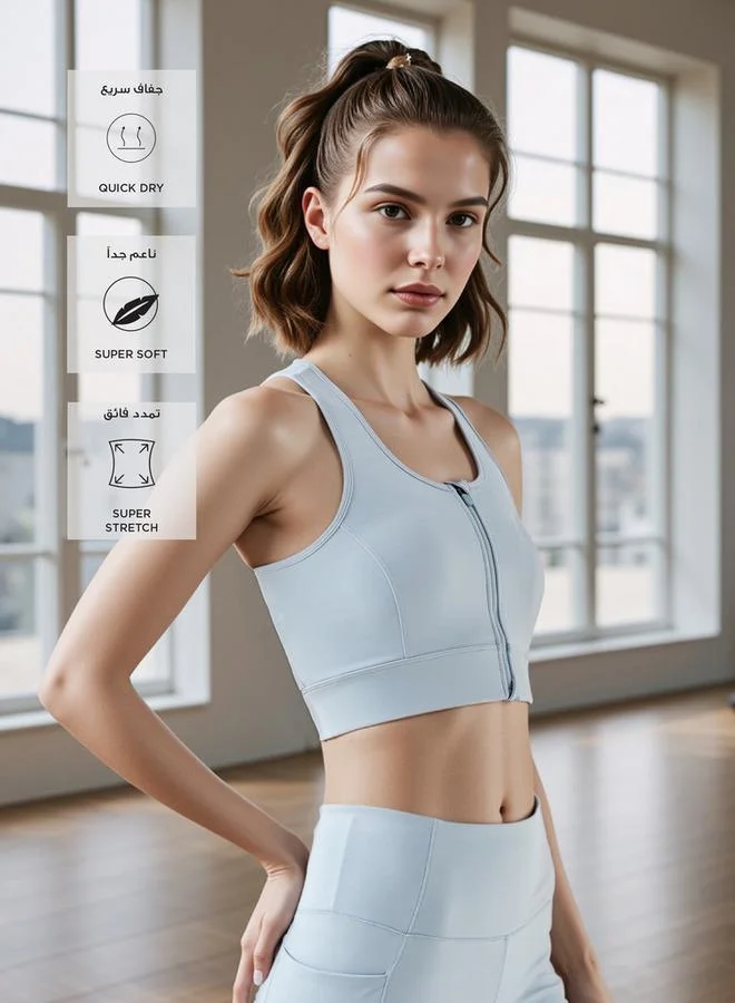 Splash Active  Regular Fit Cutout Detail Sports Bra with Removable Pads and Racerback for Women | Best Price UAE