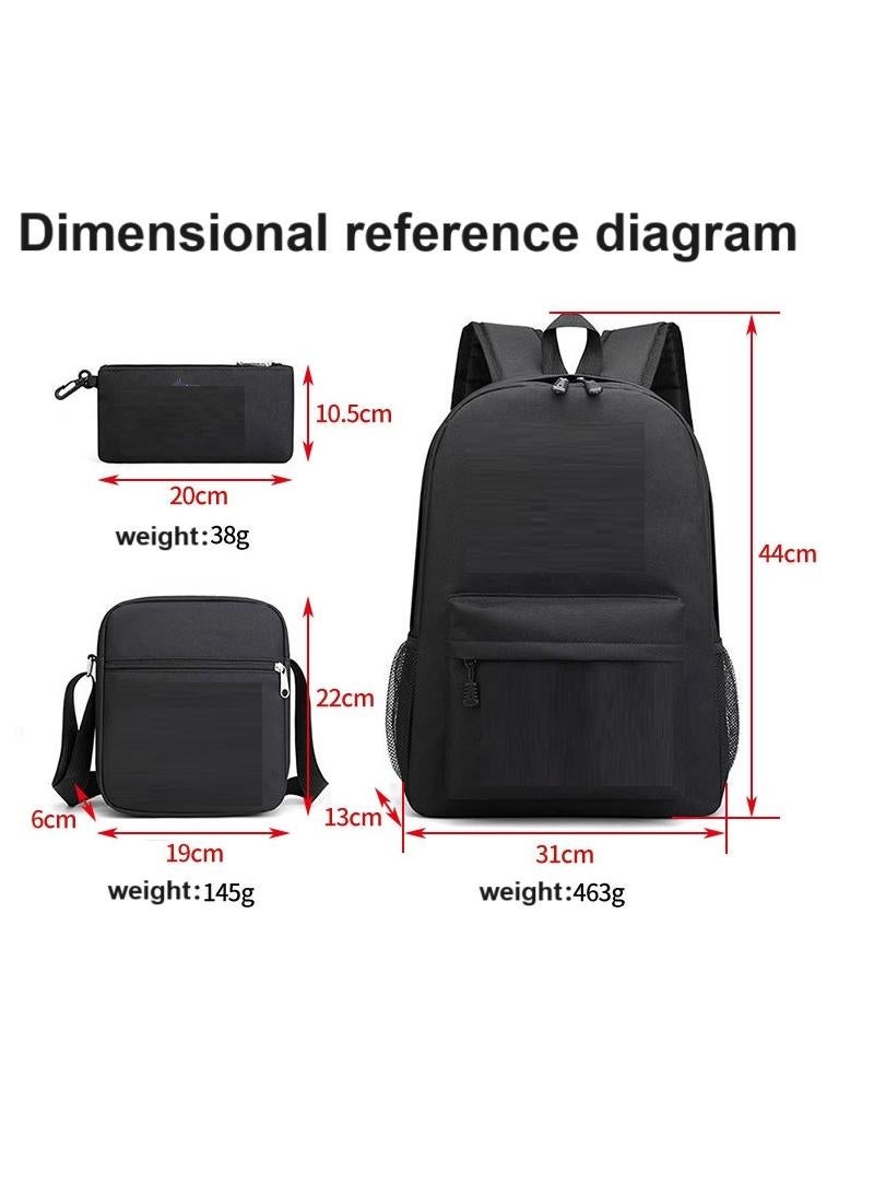 general 3 Pcs Set Battle For Dream Island School Bag Satchel Pencil Case Set Anime Battle For Dream Island Gifts For Kids Game Fans - Image 2