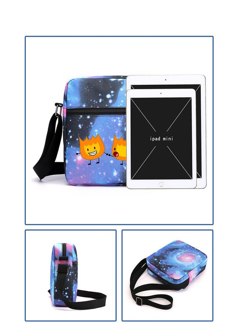 general 3 Pcs Set Battle For Dream Island School Bag Satchel Pencil Case Set Anime Battle For Dream Island Gifts For Kids Game Fans - Image 3