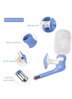 SYOSI No Drip Dog Water Bottle, Small Medium Sized Dogs 15-30 lb, Cat Best Animal Wire Cage Feeder Leak-Proof Pet Kennel Dispenser Drinker BPA-Free (Blue, 11.2 Oz, 330 ML)  - Image 3