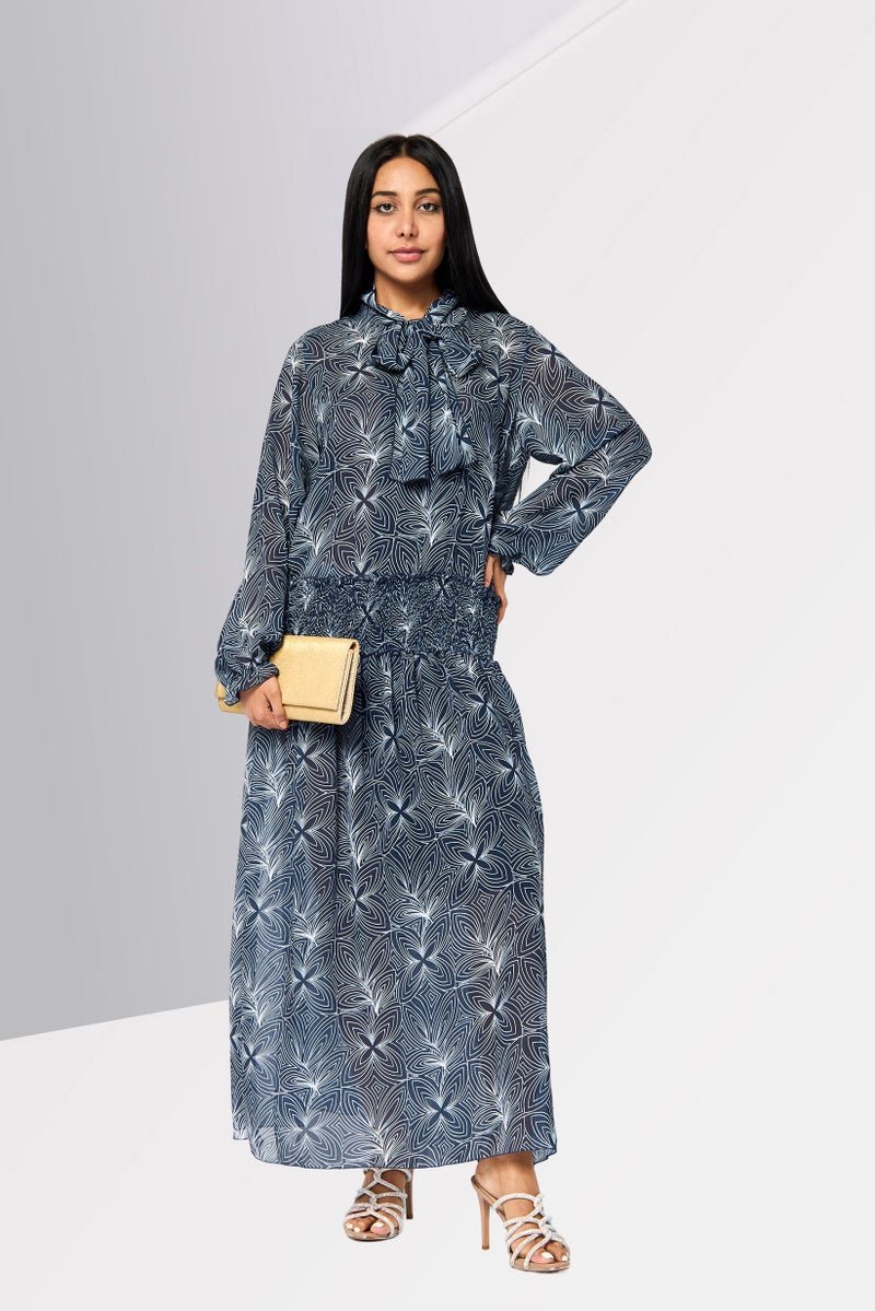 TWINSET Women Allover Print Maxi Dress, Multicolor - Image 1