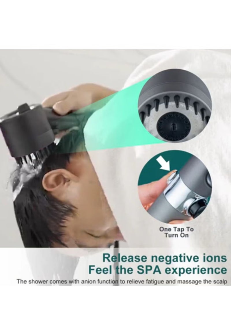 ELTRAZONE Shower Head with Handheld – High Pressure 3 Spray Modes, Adjustable Water Flow, On/Off Valve, Ideal for Adults, Kids, and Pets – Perfect for Bathrooms – Easy Install, Relaxing Shower Experience for Every Family Member - Image 3