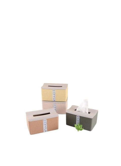 A tissue box with a modern design and practical for daily use, adding a touch of order and beauty to the place (gray)