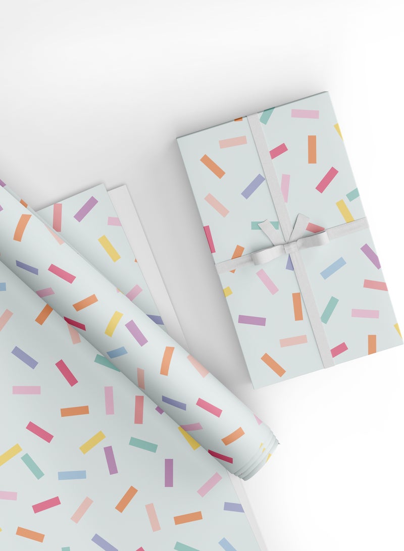 Share the Love Confetti, Gift Wrapping Paper Pack  - Image 1